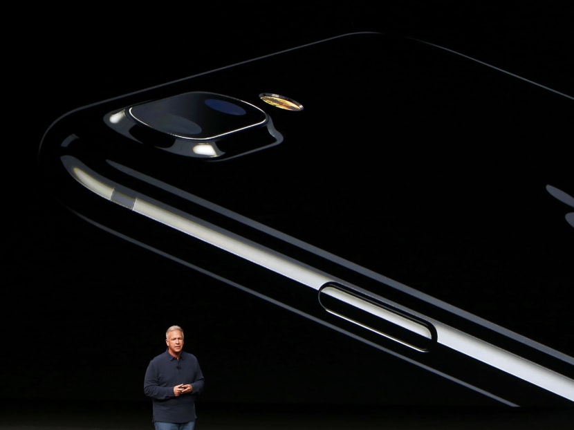 Phil Schiller, Senior Vice President of Worldwide Marketing at Apple Inc, discusses the iPhone 7 during an Apple media event in San Francisco, California, on Sept 7, 2016 (Thursday, SGT). Photo: Reuters