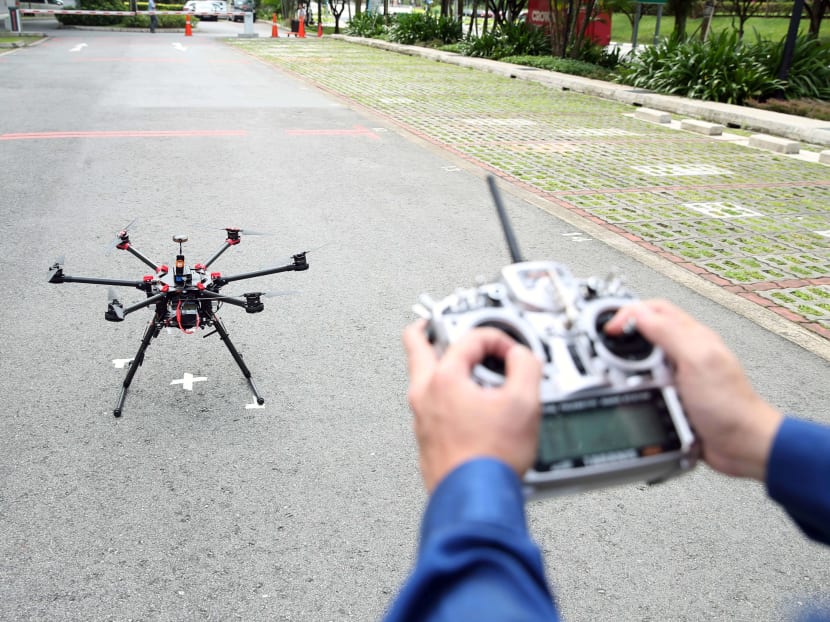 one-north has been designated as Singapore’s first drone estate. Photo: Koh Mui Fong/TODAY