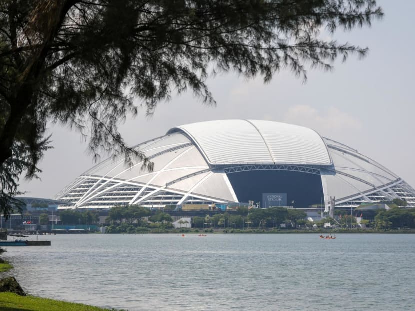A view of the National Stadium that is part of the Singapore Sports Hub in Kallang.