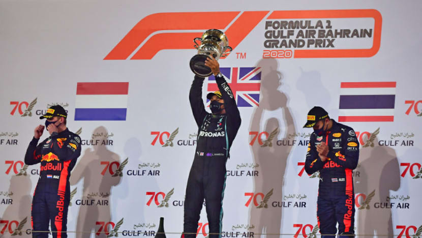 Formula One: Hamilton wins Bahrain Grand Prix Formula One: Hamilton wins Bahrain Grand Prix