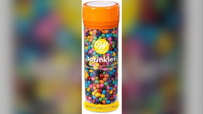 Wilton Rainbow Chip Crunch Sprinkles recalled over undeclared milk Wilton Rainbow Chip Crunch Sprinkles recalled over undeclared milk