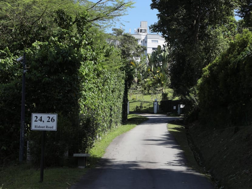 A view of the entrance to 26 Ridout Road taken on May 13, 2023.