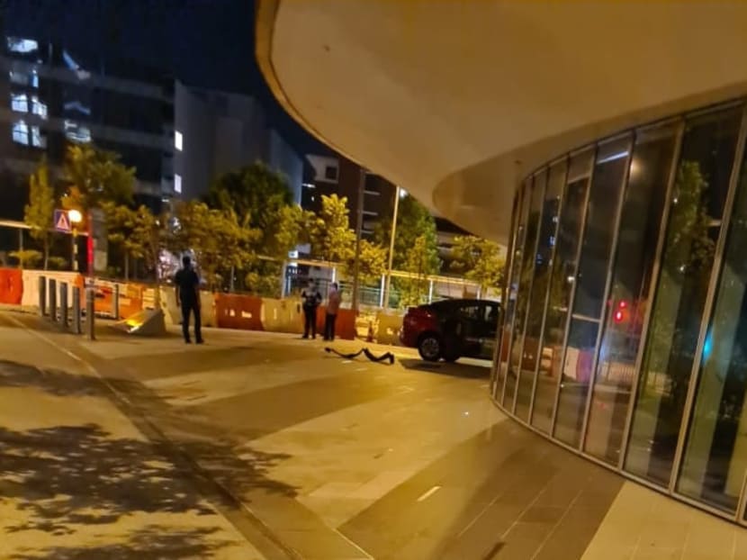 The accident happened outside The Theatre at Mediacorp on Jan 13, 2022.