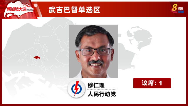 【新加坡大选】穆仁理以54.8%打败徐顺全 守住武吉巴督单选区