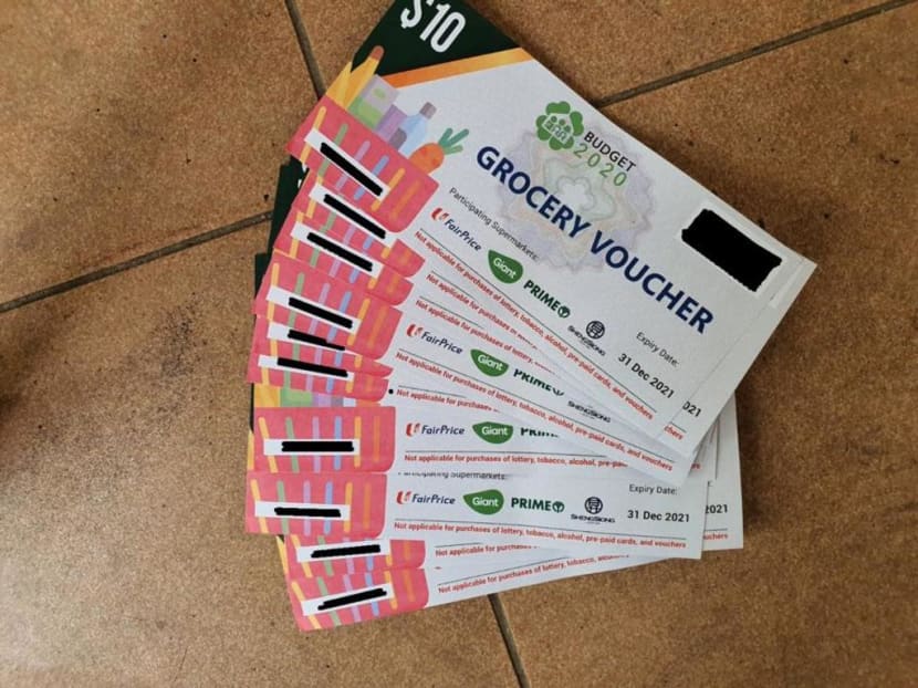 Seven people were arrested over the past week for allegedly stealing the grocery vouchers intended for families living in one- and two-room Housing and Board Development flats.