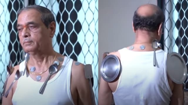 印度老翁接种疫苗后疑变“万磁王” 身体能吸器皿钱币