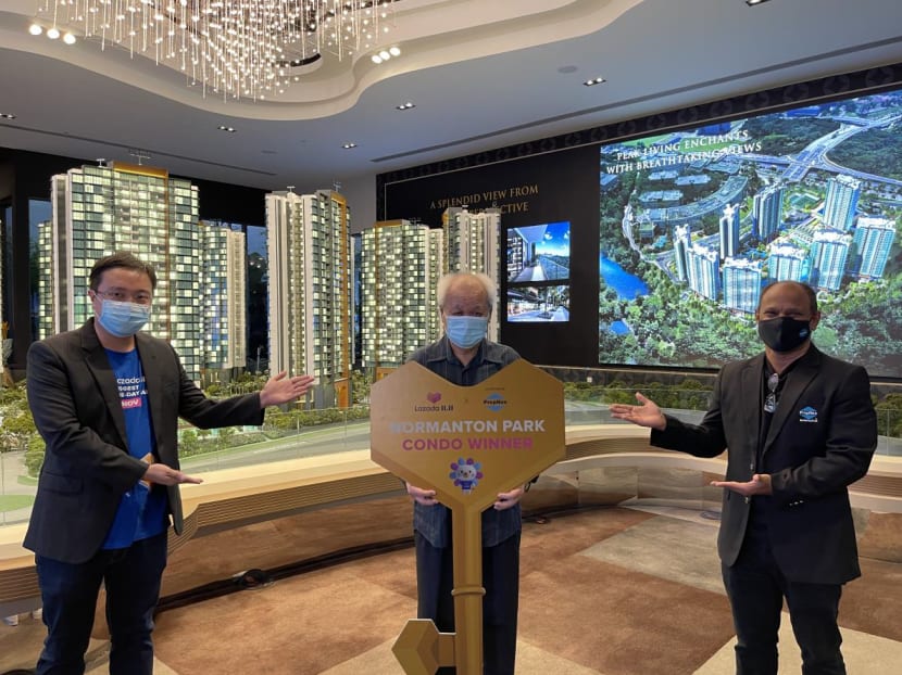 Retired hawker wins S$1 million condo in Lazada 11.11 giveaway Retired hawker wins S$1 million condo in Lazada 11.11 giveaway