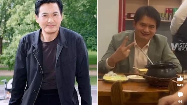 中国网民吃宵夜捕获发福的“周润发”