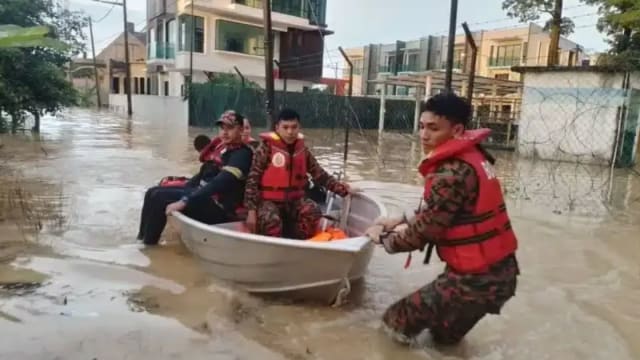 马国雪兰莪州水灾 导致约200名居民疏散