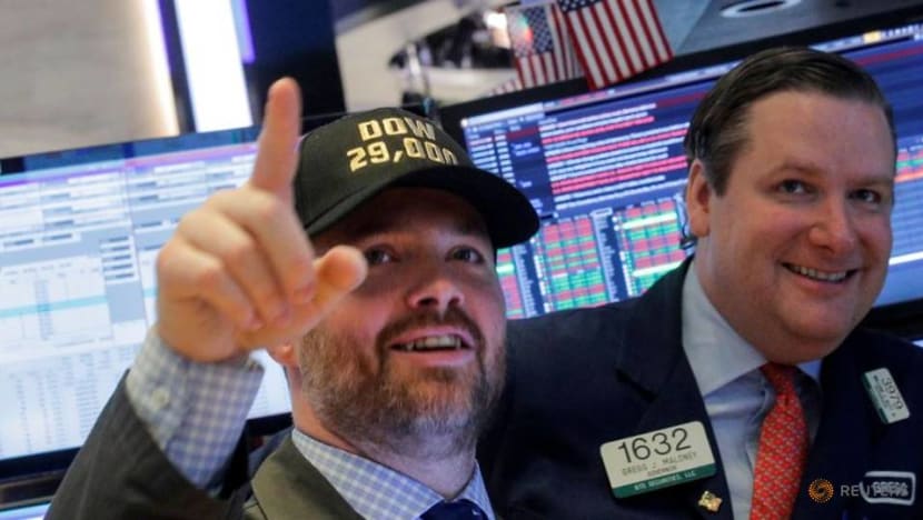 US stocks pull back from records as Boeing tumbles