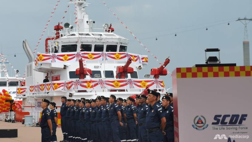 SCDF unveils ‘world’s most powerful firefighting vessel’ to boost response to maritime emergencies