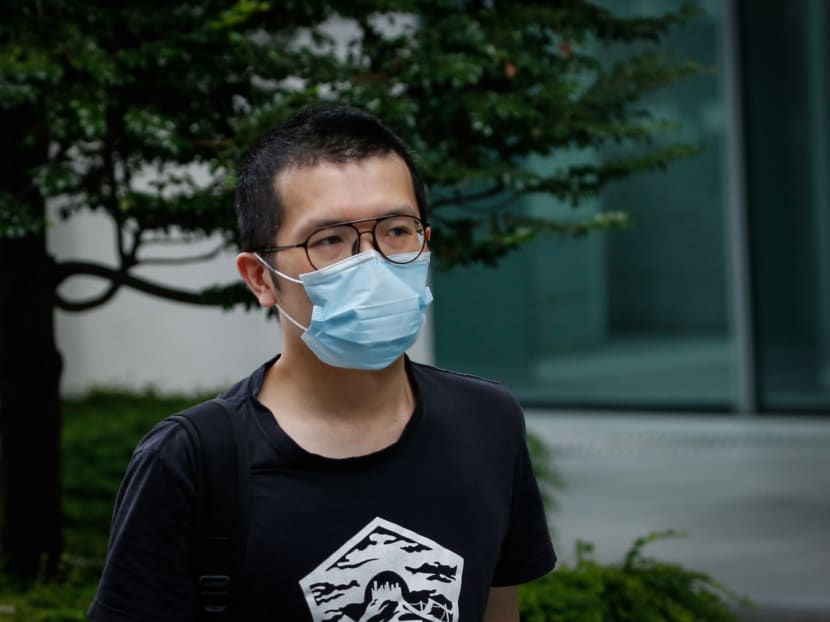 Charles Yeo Yao Hui arriving at the State Courts on Jan 19, 2022. 