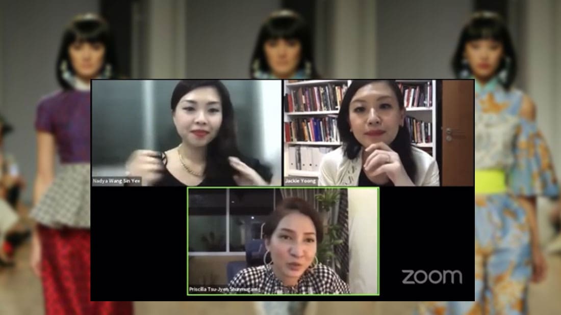 A screenshot of a video footage that went viral, showing Ms Priscilla Shunmugam (bottom frame) in a video conference event organised by the Asian Civilisations Museum. A screenshot of a video footage that went viral, showing Ms Priscilla Shunmugam (bottom frame) in a video conference event organised by the Asian Civilisations Museum.