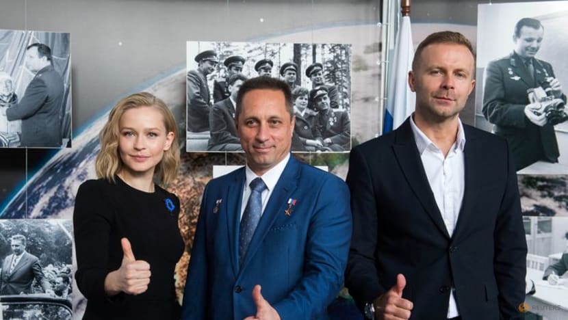 Russian space movie crew set for blast-off Russian space movie crew set for blast-off