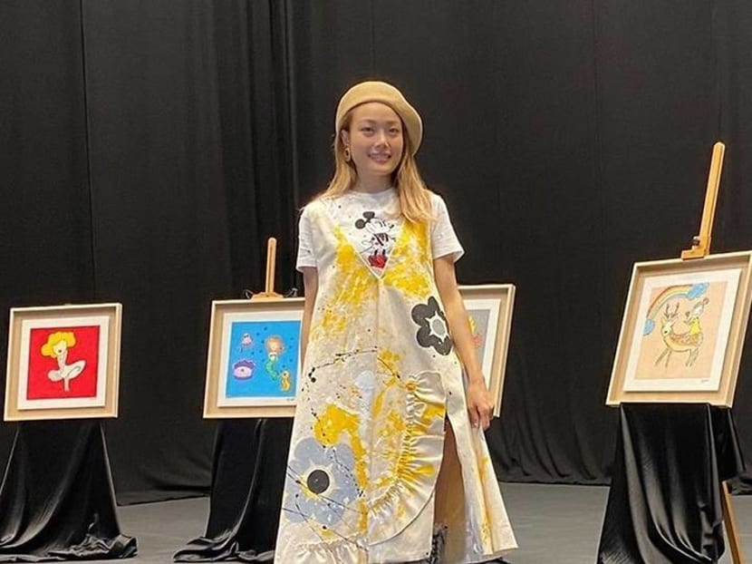 Joey Yung to auction paintings to help children with their school needs Joey Yung to auction paintings to help children with their school needs