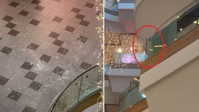 商场玻璃爆裂致一顾客割伤 商场：对事故造成不便表歉意