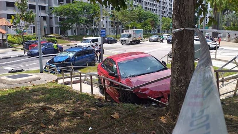 Six, including three children, taken to hospital after accident near Hougang 1 mall Six, including three children, taken to hospital after accident near Hougang 1 mall