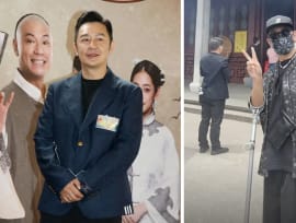 HK actor Benny Chan criticised for visiting temple covered in designer brands, including S$2,200 Louis Vuitton shirt
