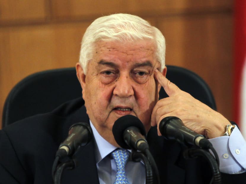 Syria's Foreign Minister Walid Moualem speaks during a news conference in Damascus August 27, 2013. Photo: Reuters