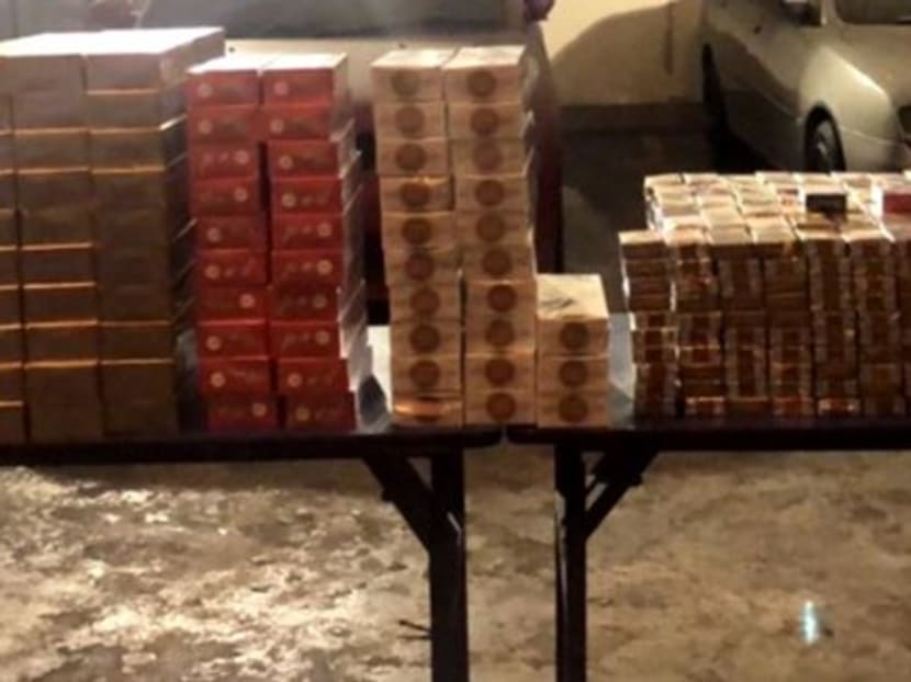 A total of 183 cartons and 973 packets of assorted duty-unpaid cigarettes were uncovered.