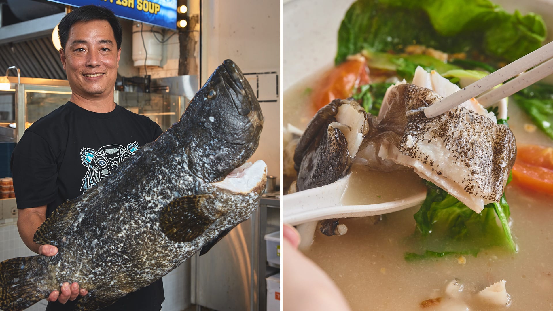 Fish Farm Boss Who Turned Hawker Because Of Pandemic Sells $6 Premium Giant Grouper Soup
