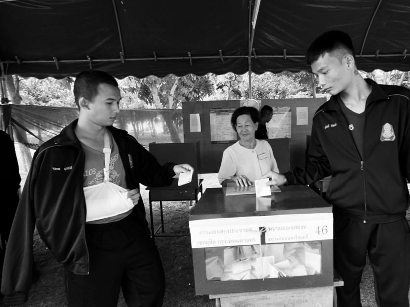 Thais casting their ballots in the referendum last month. While the result may be troubling for democrats, it has to be respected and counted on a longer-term horizon. Photo: Reuters