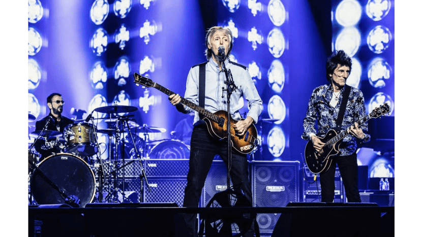 Paul McCartney reunites with Ringo Starr at London concert