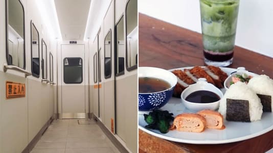 New Japanese-Themed Cafe Gyoen Has Realistic Tokyo Metro Train Cabin Decor
