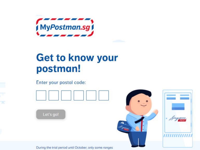 The newly launched MyPostman website allows residents in parts of Yishun and Bukit Timah to give feedback to their postman.