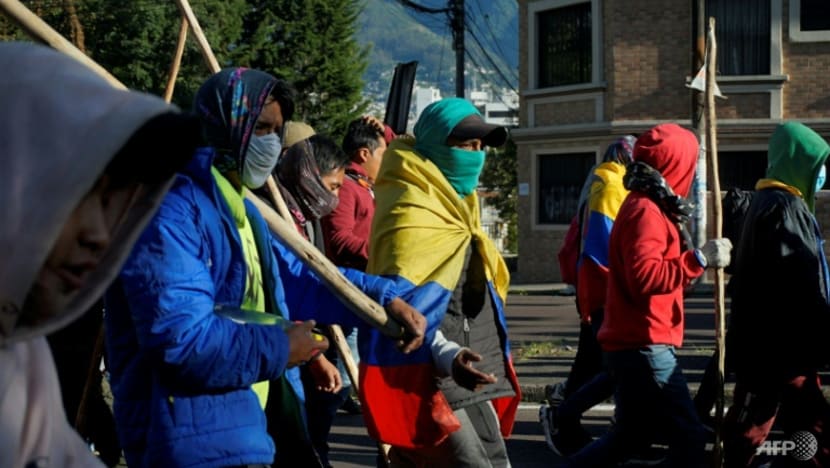 Ecuadorans teargassed at demos that military deems 'grave threat' Ecuadorans teargassed at demos that military deems 'grave threat'