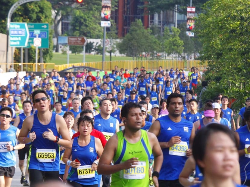 Participants for the Standard Chartered Marathon Singapore 2014 on Dec 7, 2014. Photo: Ernest Chua