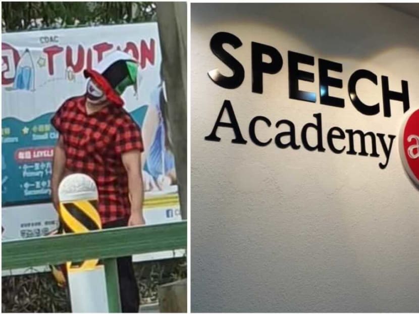 Speech Academy Asia confirmed that the promoter dressed as a clown was its employee, but said that its team does not “offer any form of monetary rewards for children to follow them”.