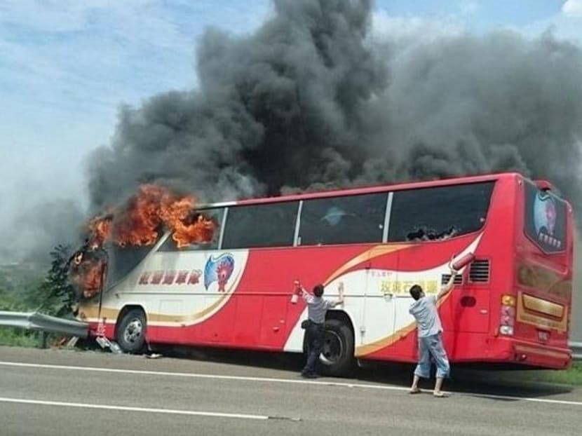 Gallery: Taiwan bus crash kills all 26 mainland Chinese tourists aboard