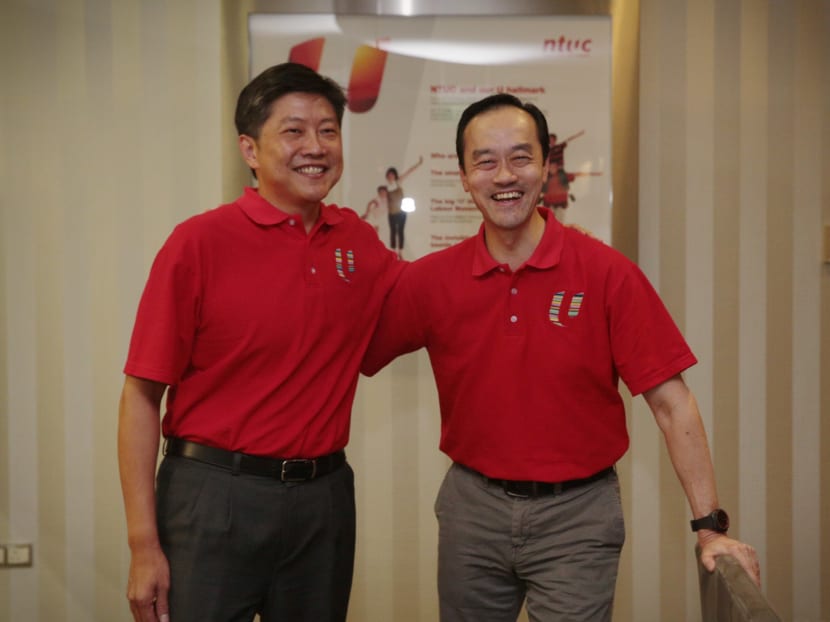 New NTUC deputy secretaries-general Ng Chee Meng and Koh Poh Koon.