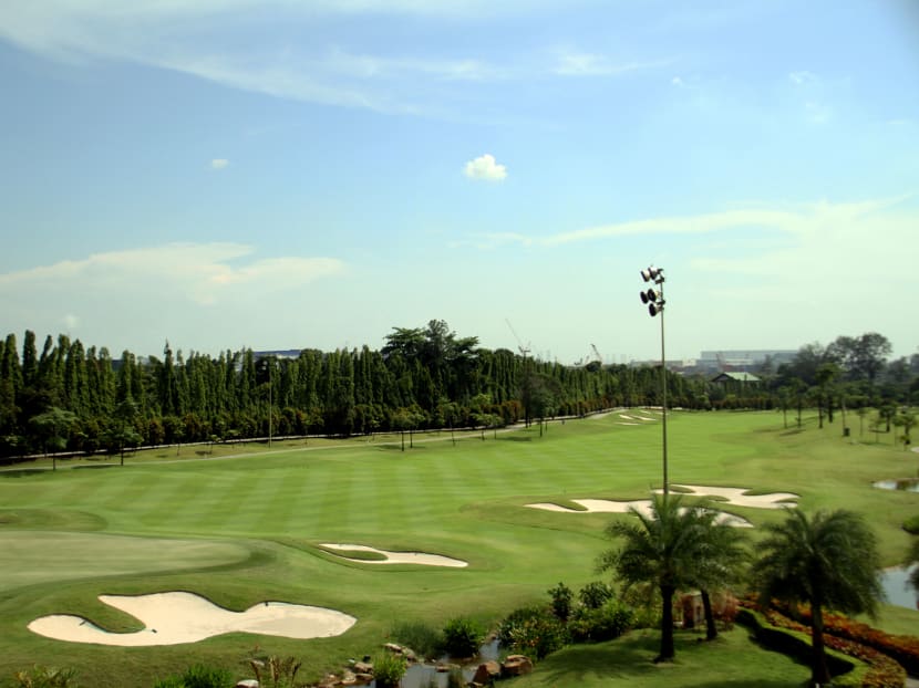 Part of the golf course that overlooks the Jurong Country Club. The Urban Redevelopment Authority and Land Transport Authority told TODAY that the November 2016 acquisition date was set because the high-speed rail is a ‘major and complex’ project. Photo: Jaslin Goh