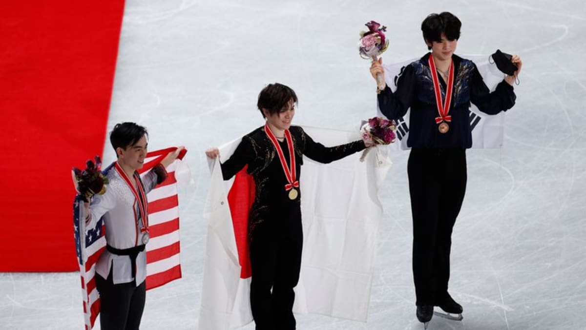 Figure skating-Uno mengambil gelar di Tokyo karena kesalahan menyeret Zhou