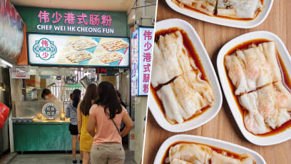 Chef Wei HK Cheong Fun Opens Two New Hawker Stalls, Drawing Queues On First Day