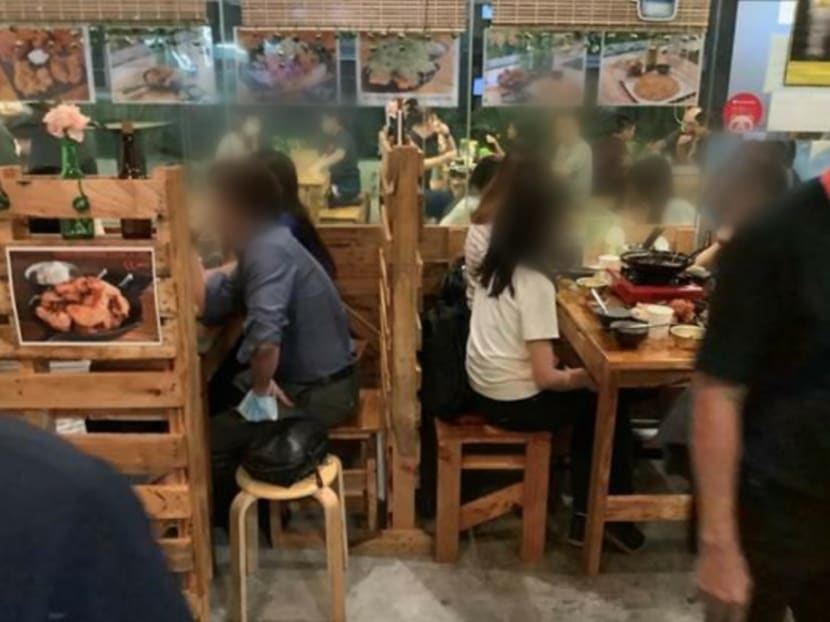 Ahtti, an eatery in Jurong East, failed to ensure safe distancing of at least 1m between groups of customers on many occasions.