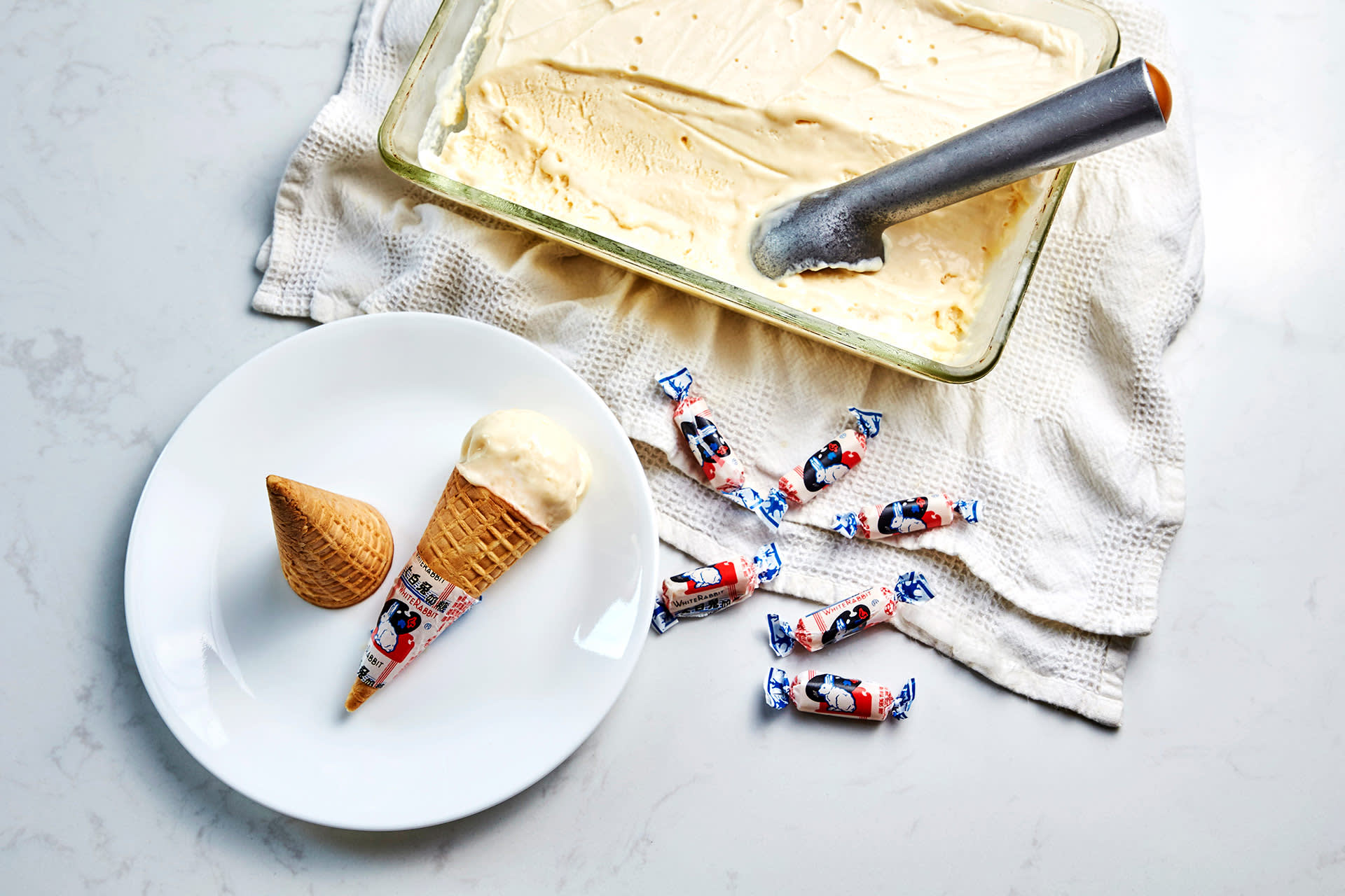 Easy 3-Ingredient White Rabbit Candy Ice Cream You Can Make At Home