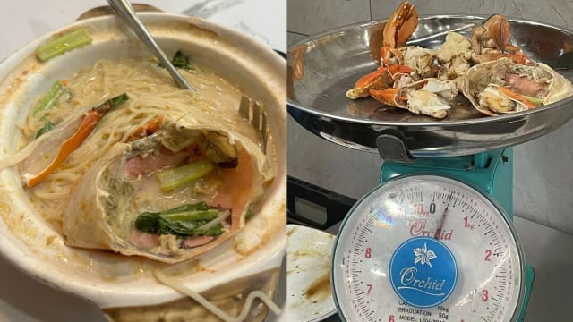 800克螃蟹烹饪后“缩水”只剩350克 海鲜餐馆否认缺斤短两
