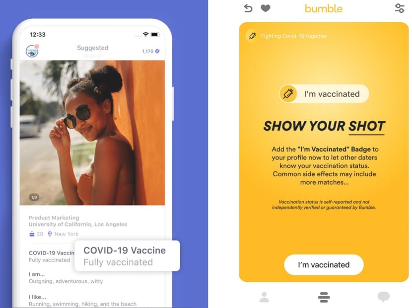 More dating apps in S’pore letting users display Covid-19 vaccination status