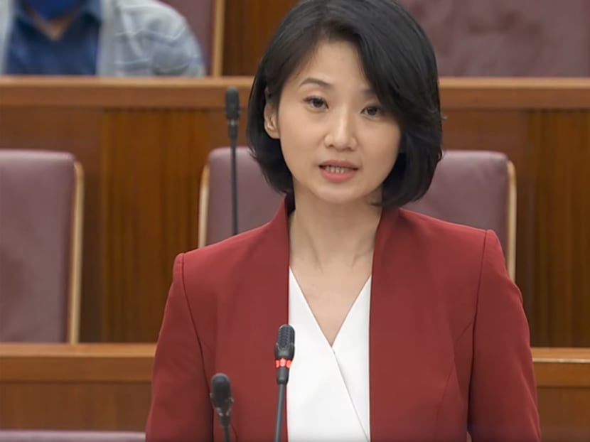 Ms Sun Xueling, Minister of State for Social and Family Development, speaking in Parliament on March 5, 2021.