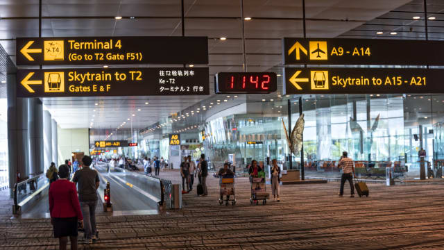 樟宜机场国际旅客年比激增约83% 跃升为全球第五繁忙机场