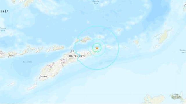 东帝汶岸外发生6.1级地震 引发海啸警报