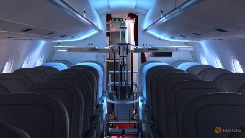 Swiss robots use UV light to zap viruses aboard passenger planes Swiss robots use UV light to zap viruses aboard passenger planes