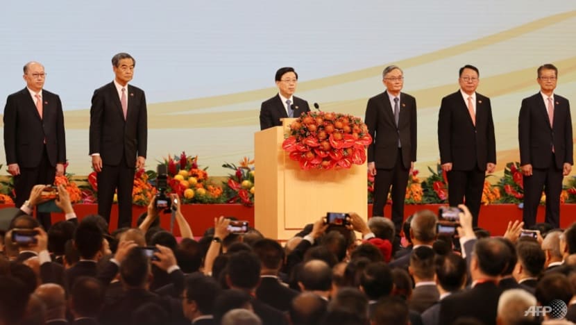 Hong Kong leader warns of 'resistance' on handover anniversary