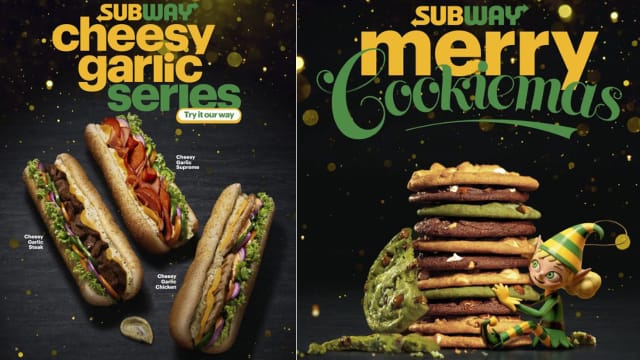 大吃大喝不用减肥！Subway推出期间限定圣诞口味