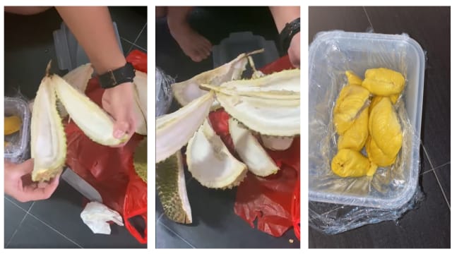 花45元买猫山王却发现壳厚肉少 网民：花钱买壳