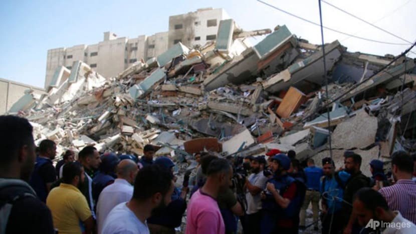 UN chief 'deeply disturbed' by Israel strike on Gaza media building UN chief 'deeply disturbed' by Israel strike on Gaza media building