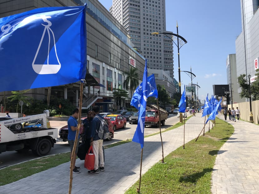 Barisan Nasional flags are seen in Johor Baru. The ruling coalition is expected to hold on to Johor despite inroads by the opposition. Barisan Nasional flags are seen in Johor Baru. The ruling coalition is expected to hold on to Johor despite inroads by the opposition.